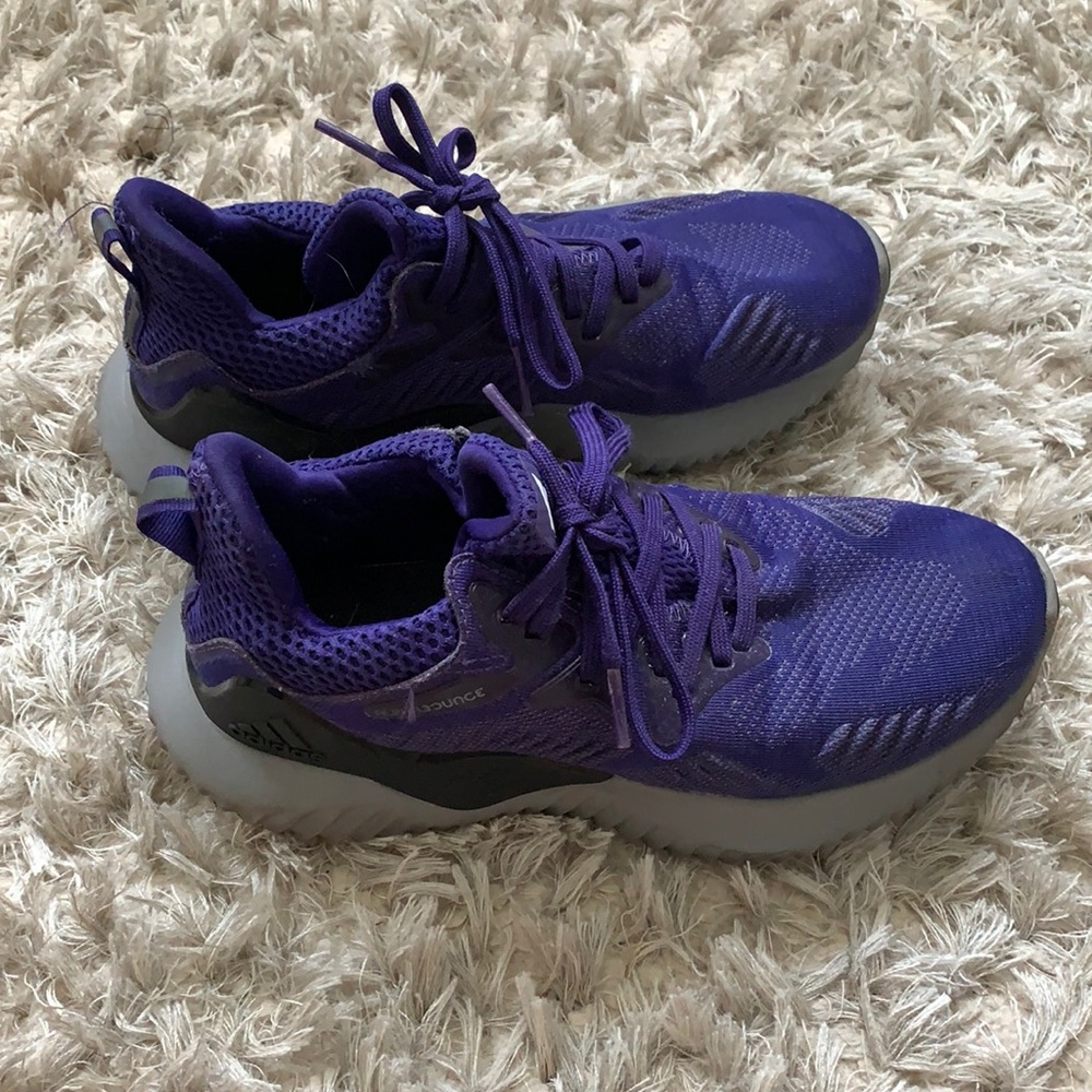 Purple Adidas Alphabounce